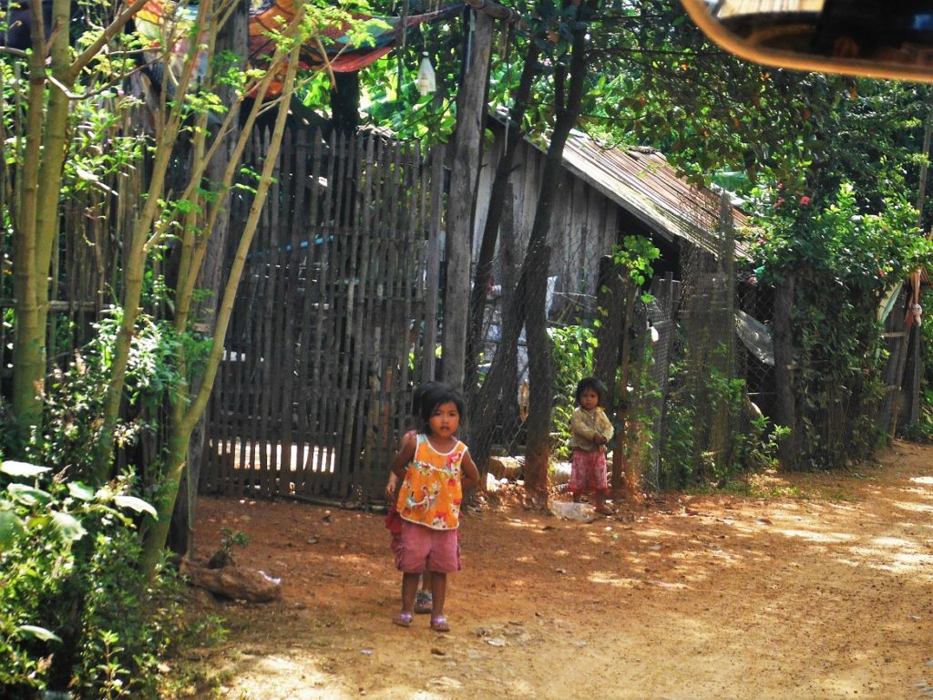 Kids from the village in Battambang