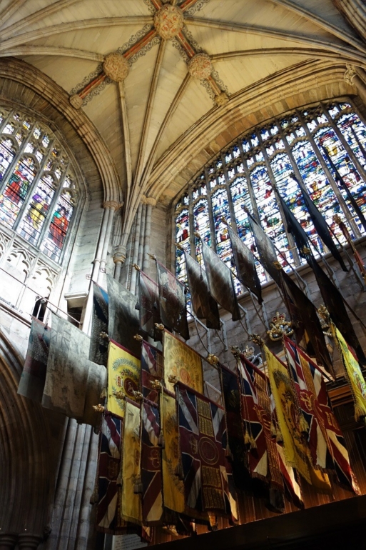 uk flags, Lichfield Cathedral