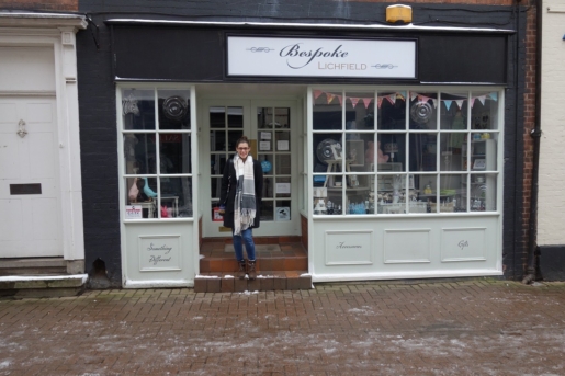 Me in front of shop, Lichfield
