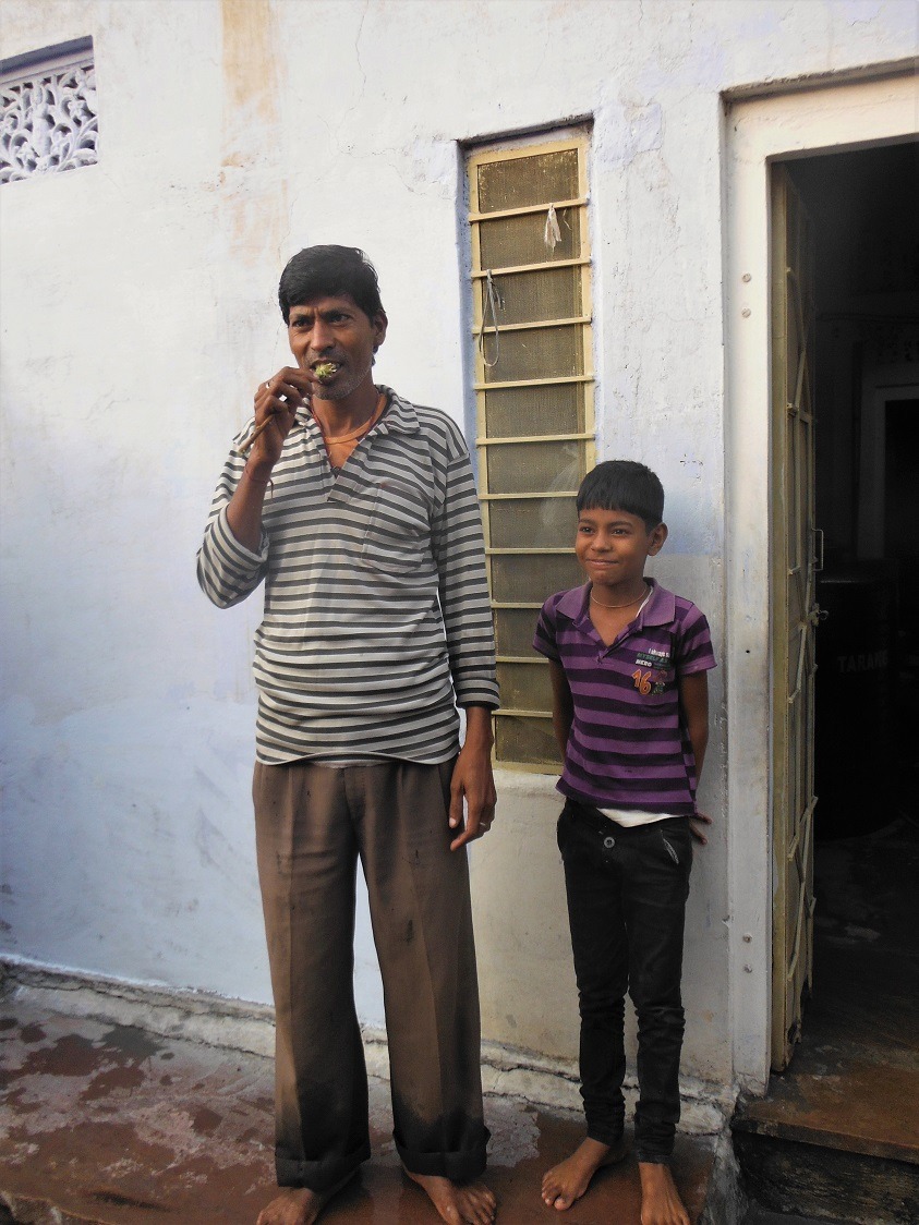 father and son, Tordi Sagar, India