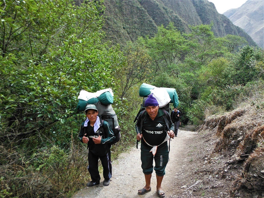 The porters , inca trail