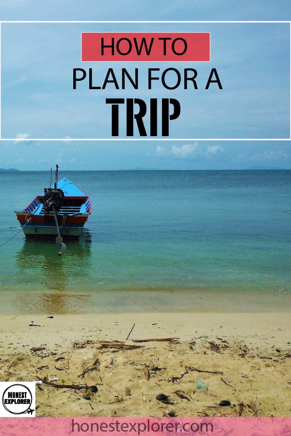 how to plan for a trip blog poster