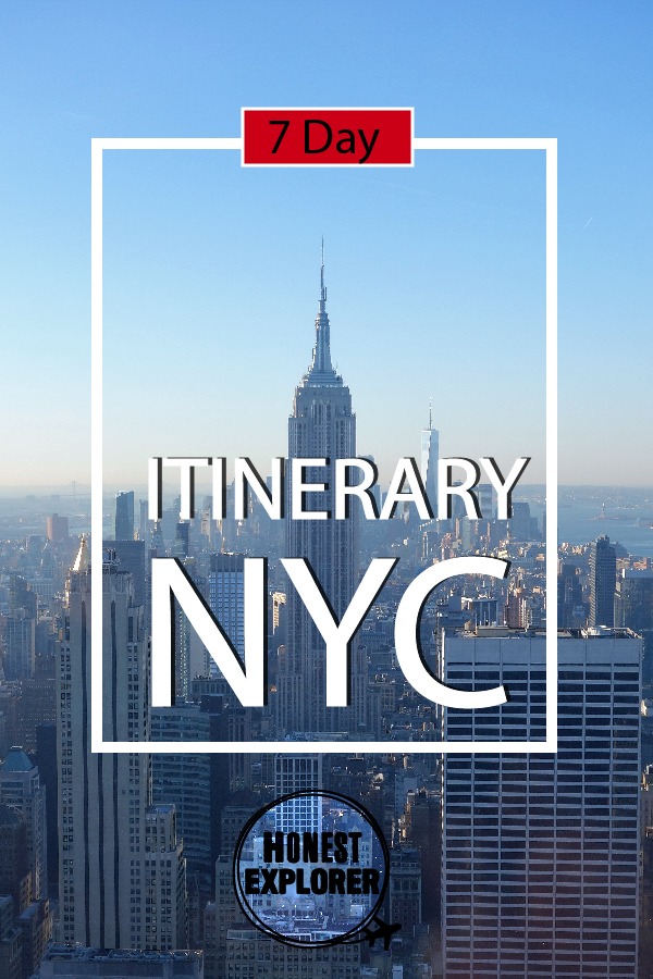 7 day NYC Itinerary blog post