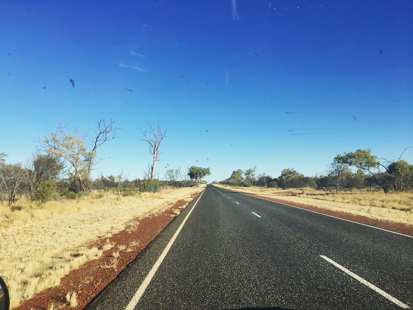 driving through the outback, Australia