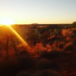 sunrise over uluru rock, Australia