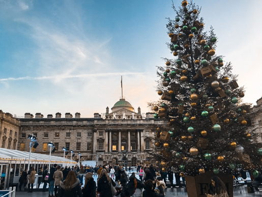 Christmas tree at Somerset House