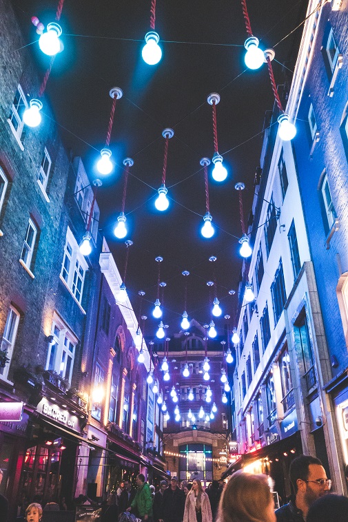 Carnaby street, london christmas lights