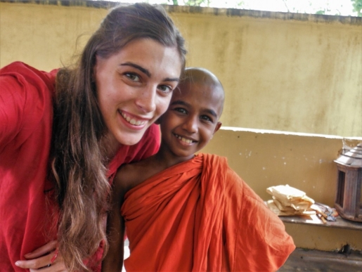 young monks playing, Sri Lanka teaching