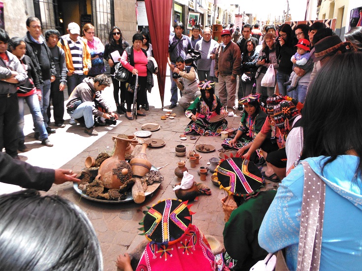 Artists in the streets Cusco, Peru