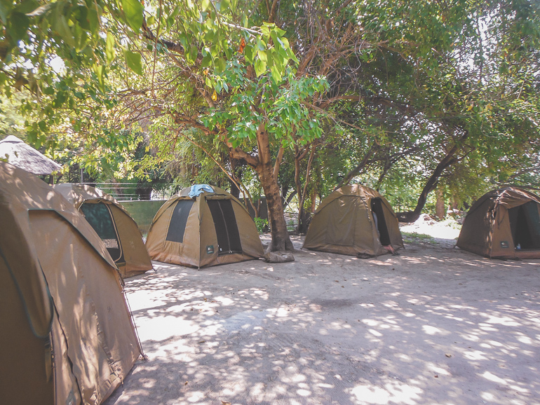 Botswana camping