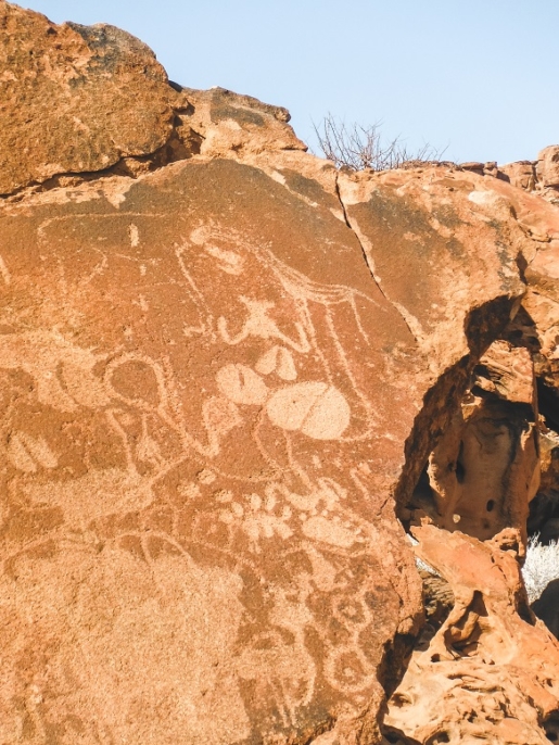namibia rock carvings