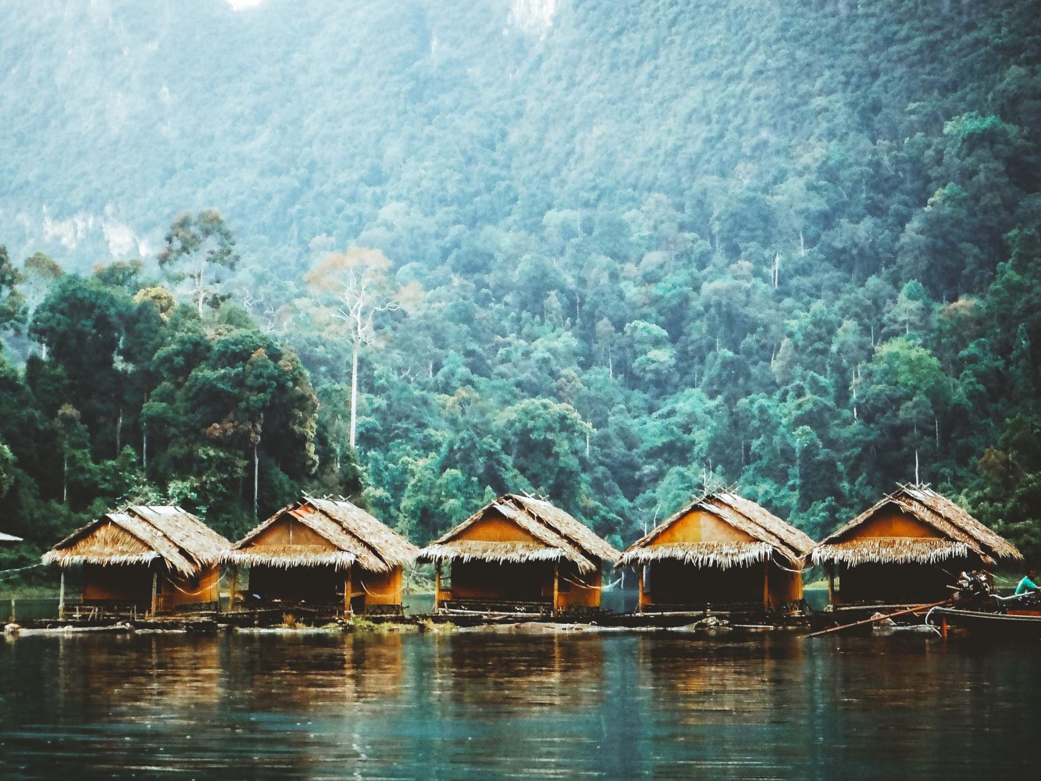 floating bungalows thailand