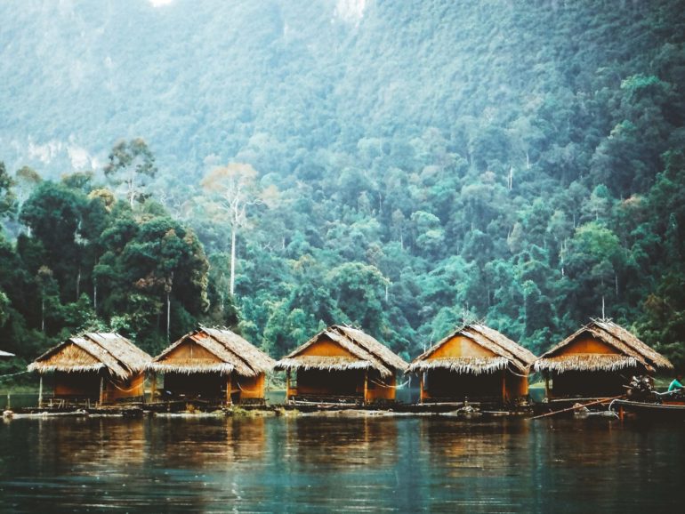 floating bungalows thailand