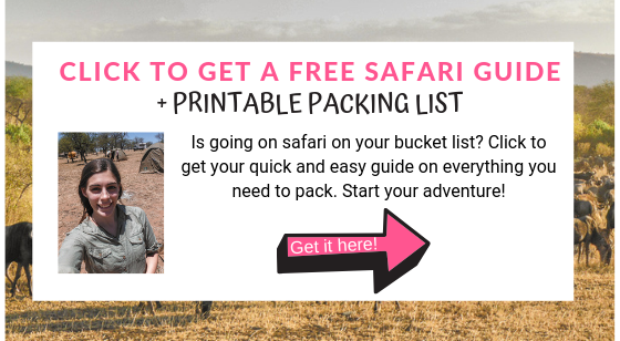 FREE SAFARI GUIDE packing list