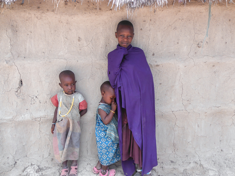 Maasai village children Tanzania