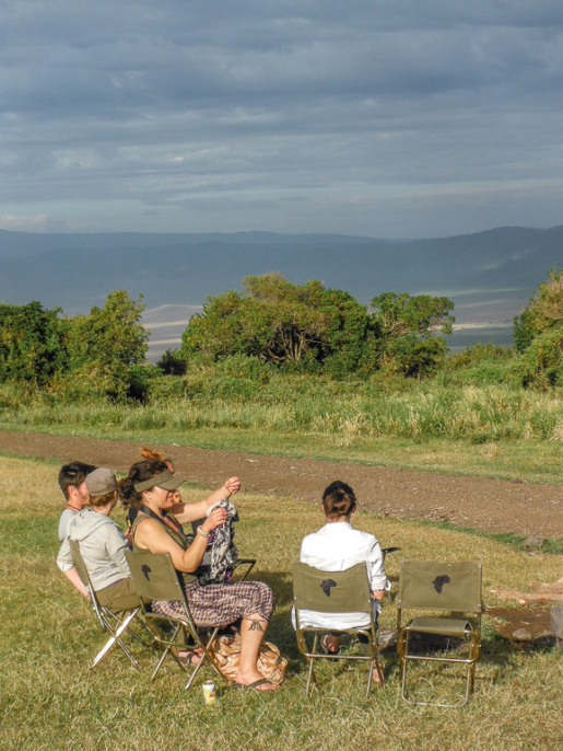 Ngorongoro Crater rim campsite
