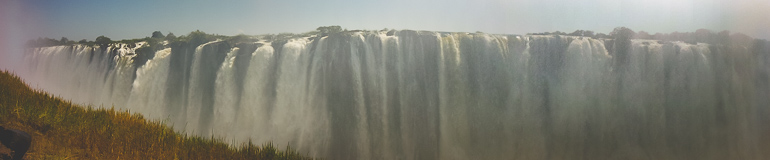 Panorama shot from the Zambian side