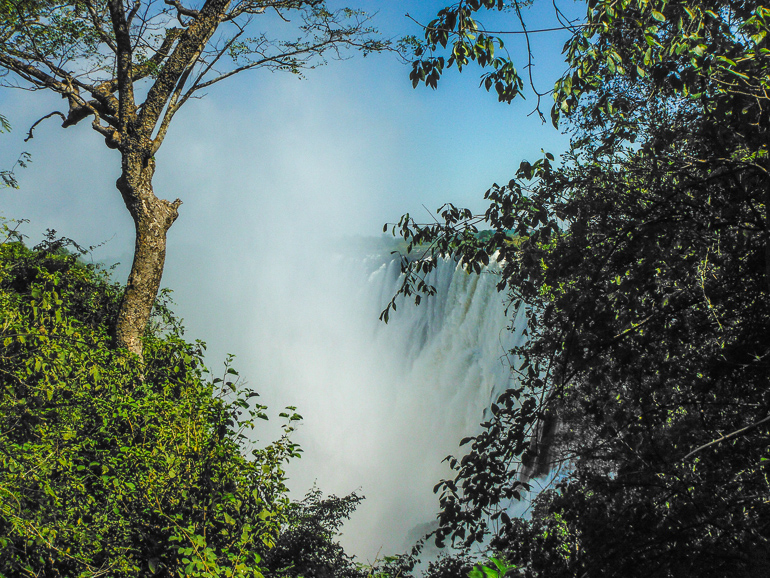 The mist from victoria falls