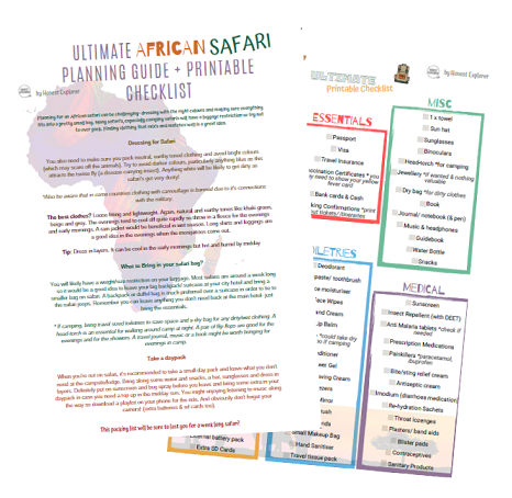 Guide to Packing List: 8 Essentials African Safari Packing List