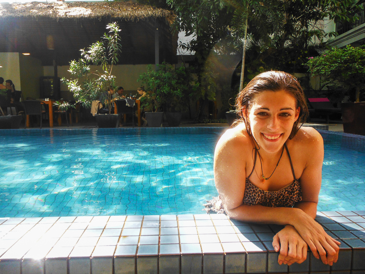 pool in Phnom Penh, Cambodia