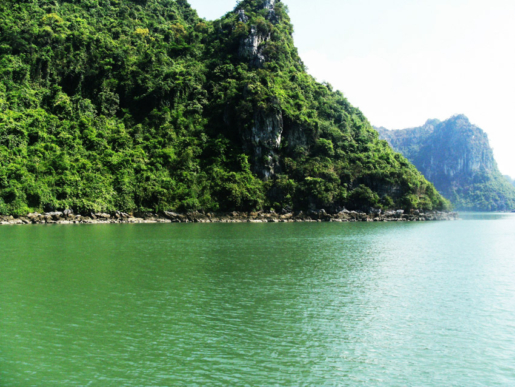 emerald waters at Halong Bay