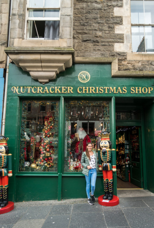 Christmas shop in Edinburgh