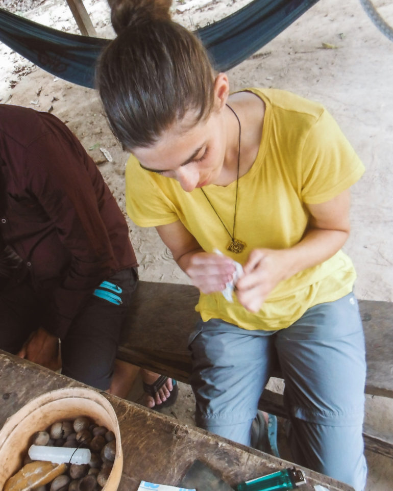 craft making in the amazon rainforest Bolivia