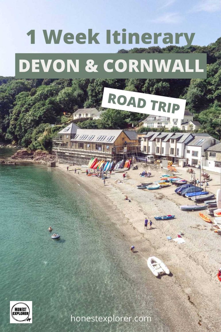 Devon and Cornwall road trip pin