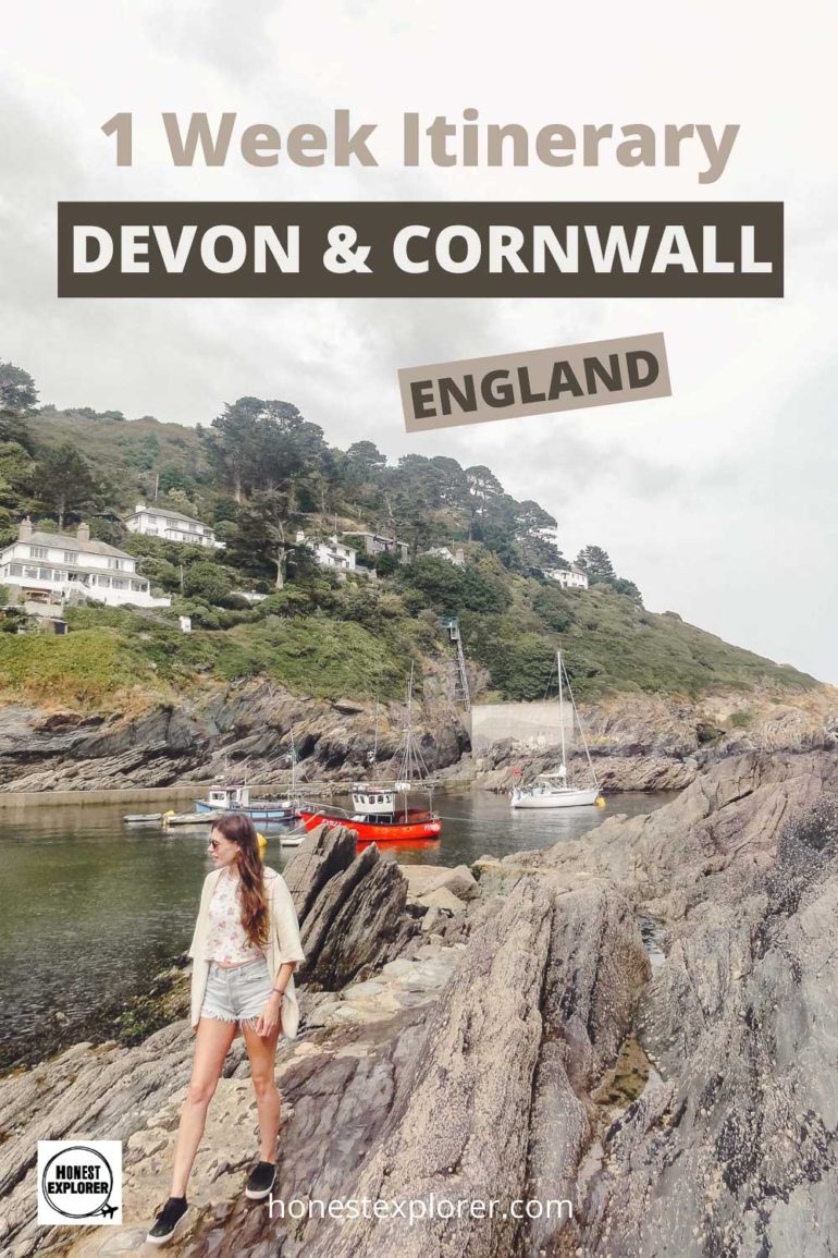 Devon and Cornwall road trip pin