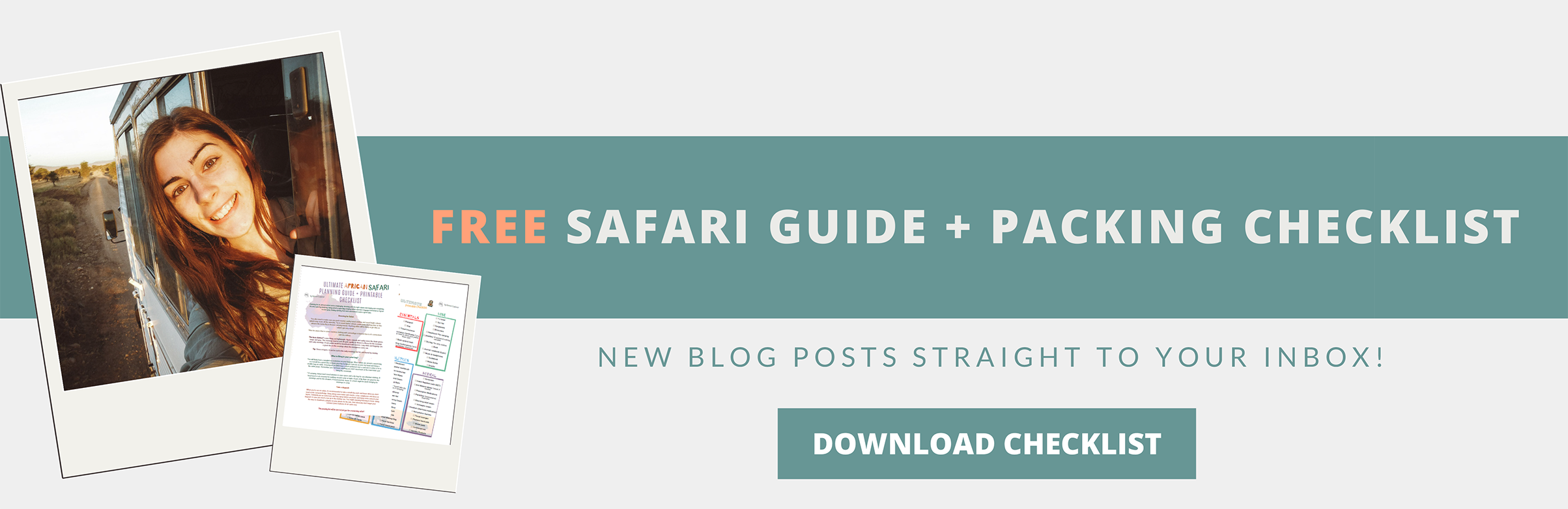Safari checklist