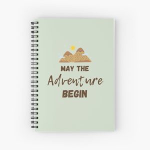 adventure begin drawstring notebook