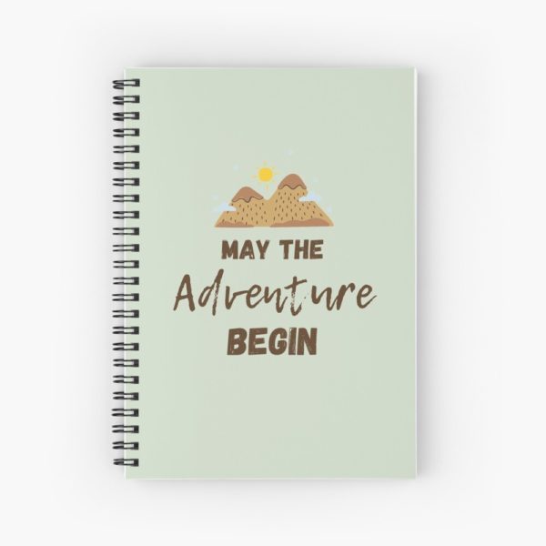 adventure begin drawstring notebook