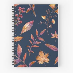 autumn leaves notebook