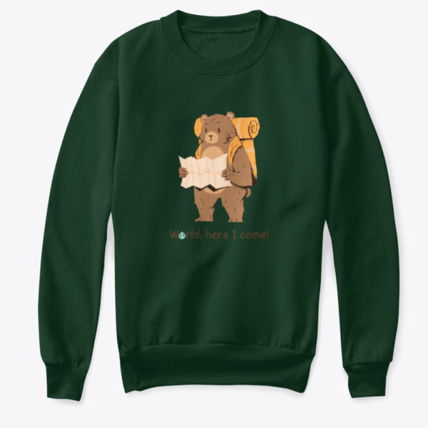 bear kids sweater green