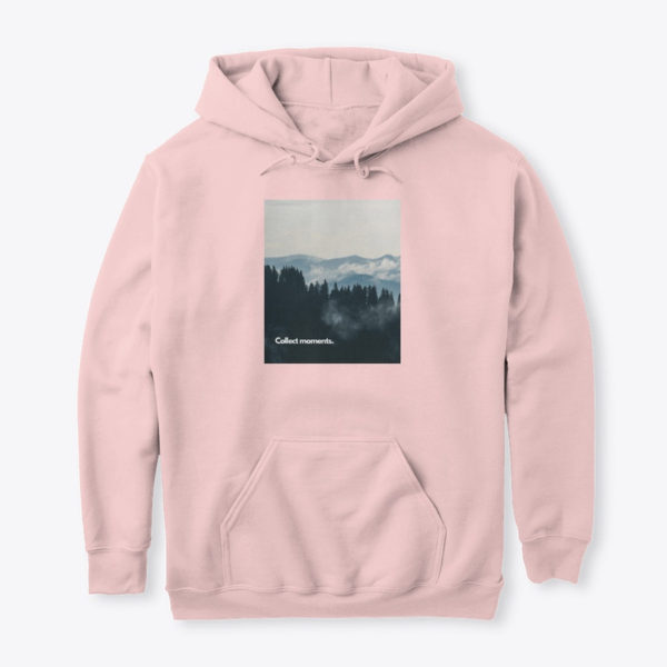 collect moments hoodie pink