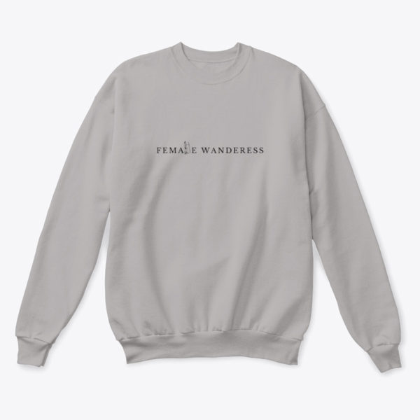 female wanderess sweatshirt grey