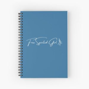 free spirited girl notebook