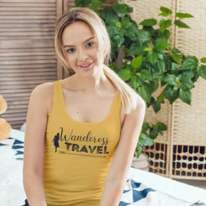 girl wearing wanderess travel vest