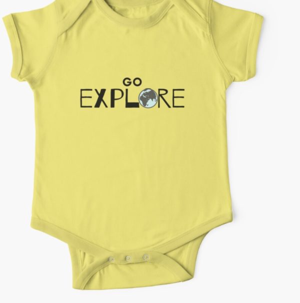 go explore baby bodysuit yellow