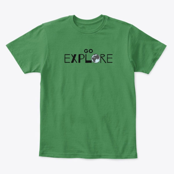 go explore kids t-shirt green