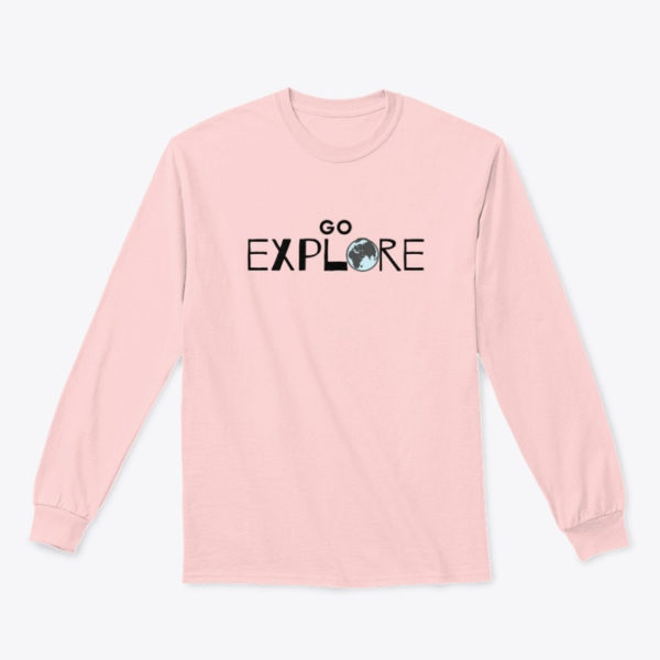 go explore long tee pink