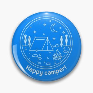 happy camper badge