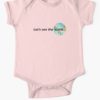 lets see the world baby onesie pink