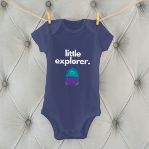 little explorer baby bodysuit