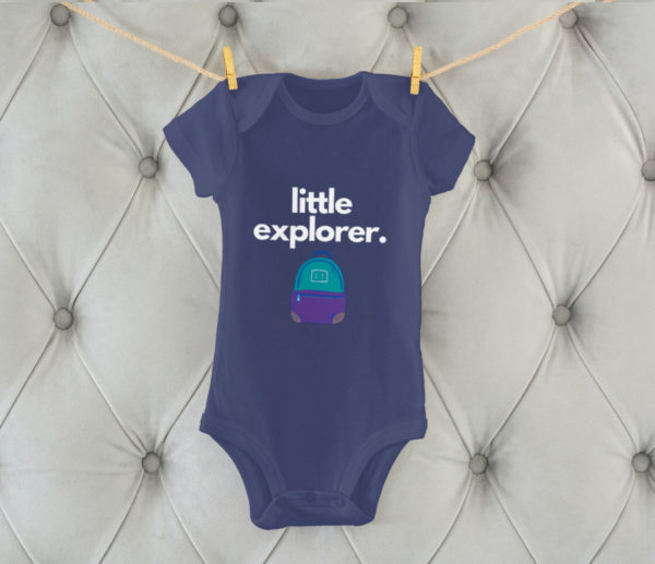 little explorer baby bodysuit