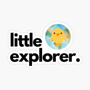 little explorer duck sticker