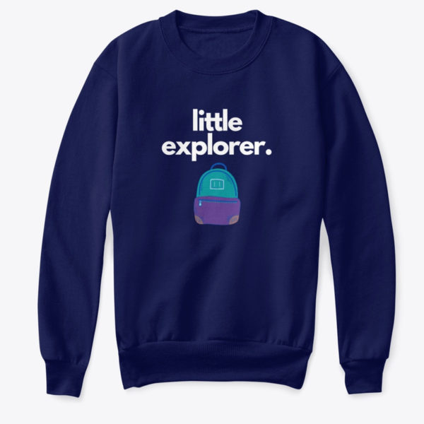 little explorer sweatshirt kids navy