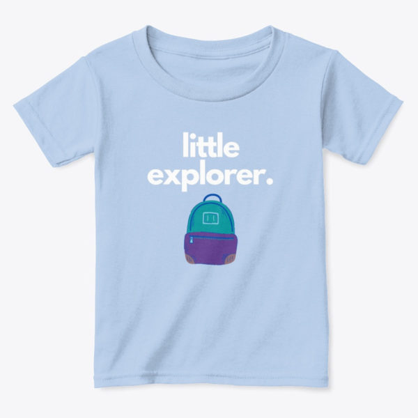 little explorer toddler t shirt blue