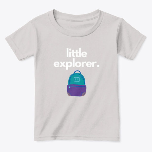 little explorer toddler t shirt grey