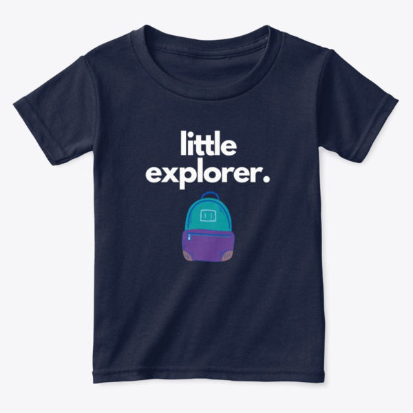 little explorer toddler t shirt navy